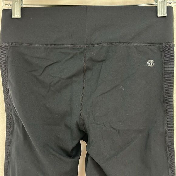 All Access Black Red Colorblock Stripe Moto High Rise Leggings M - Picture 6 of 7